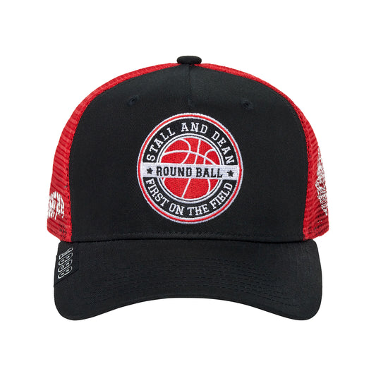 'ROUND BALL' 5 Panel Twill/Mesh Trucker Hat