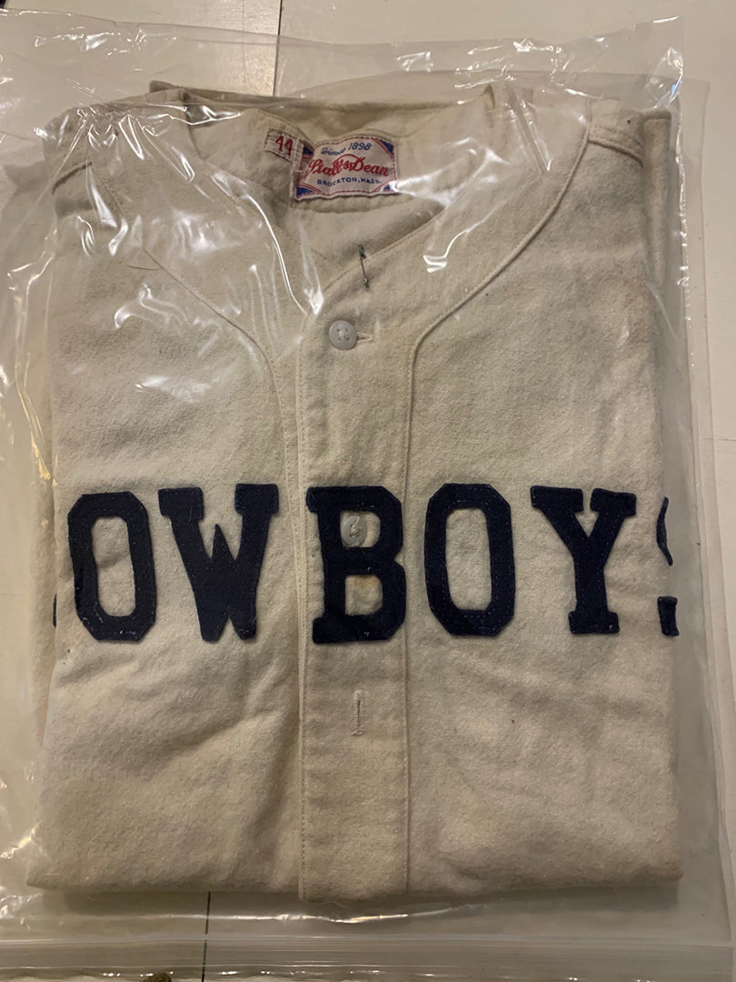 Stall & Dean Game Worn Men's Flannel Baseball Jersey - Cowboys