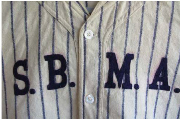 Stall & Dean Game Worn Baseball Jersey - S. B. M. A. #3