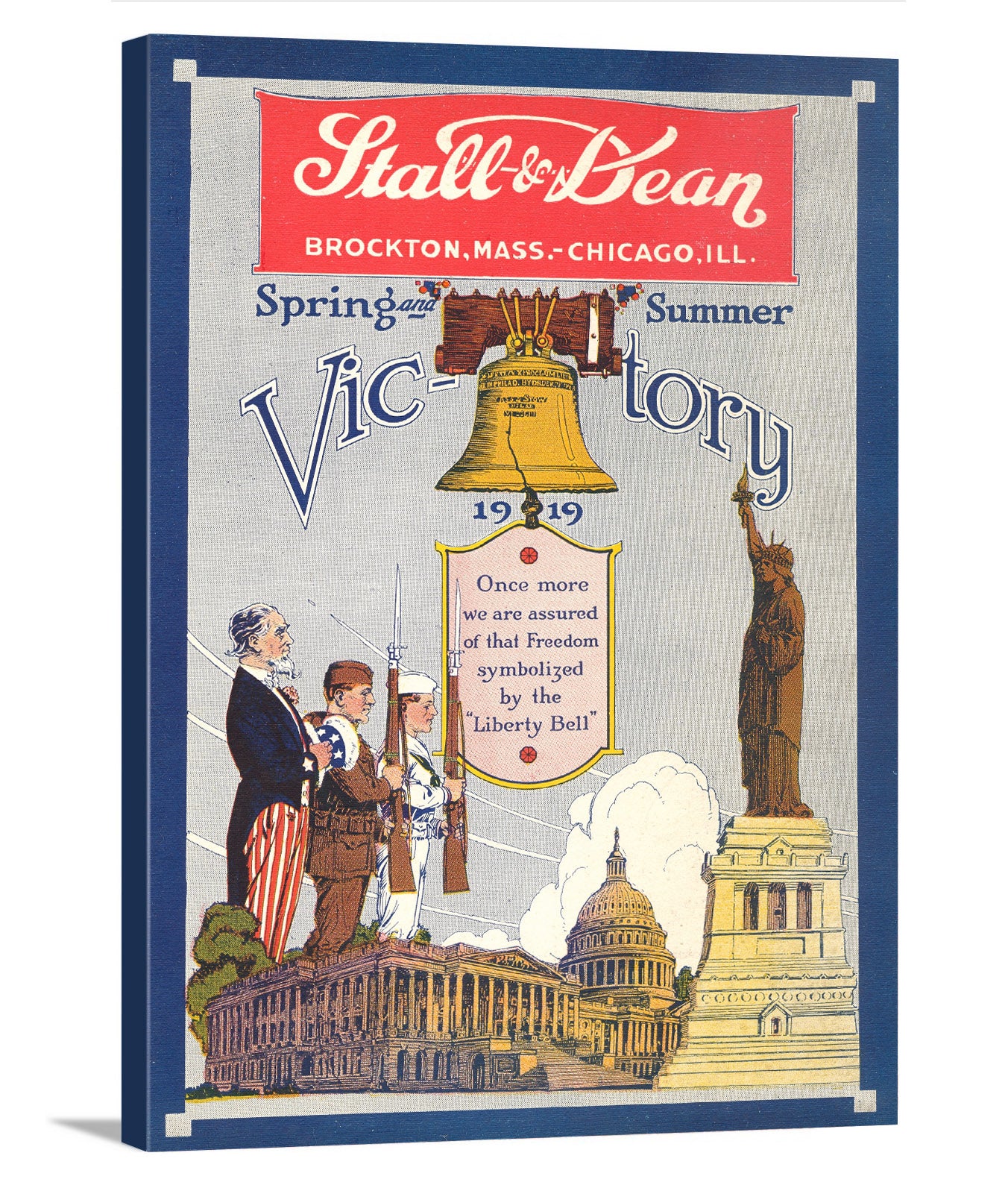 Stall & Dean Canvas Print - Vintage Spring & Summer 1919 Catalog Cover