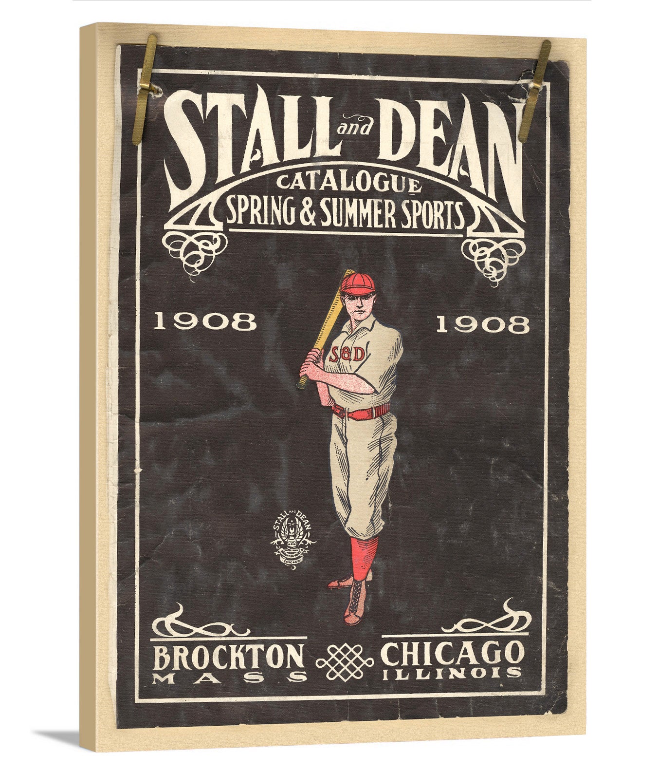 Stall & Dean Canvas Print - Vintage Spring & Summer 1908 Catalog Cover