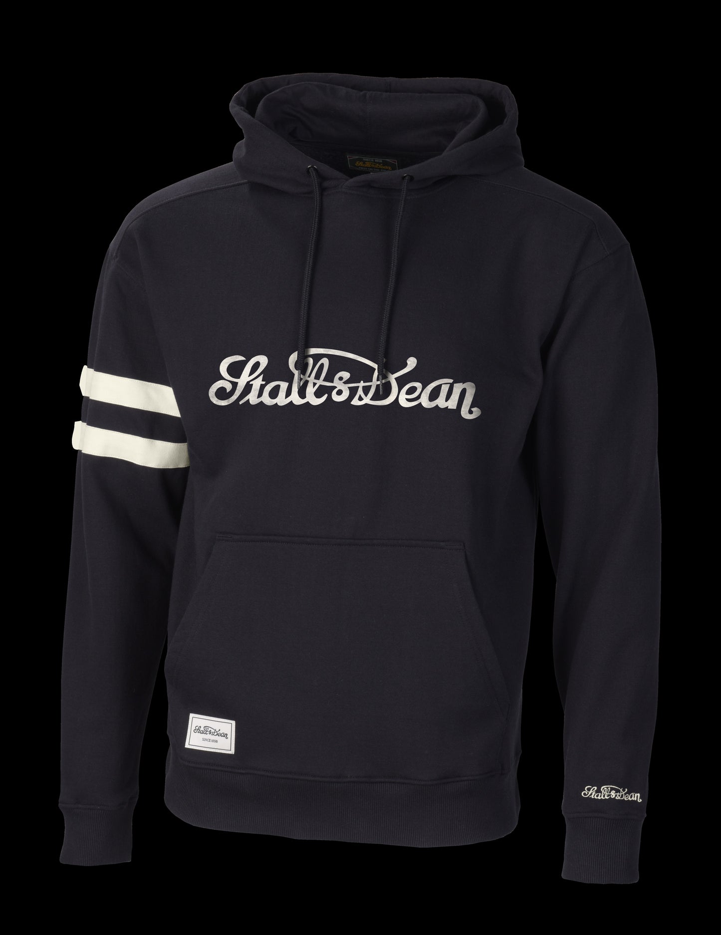 Stall and Dean Vintage Fleece - Black Hoodie Pullover