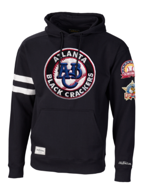 NLB Atlanta Black Crackers Black Pullover Hoodie