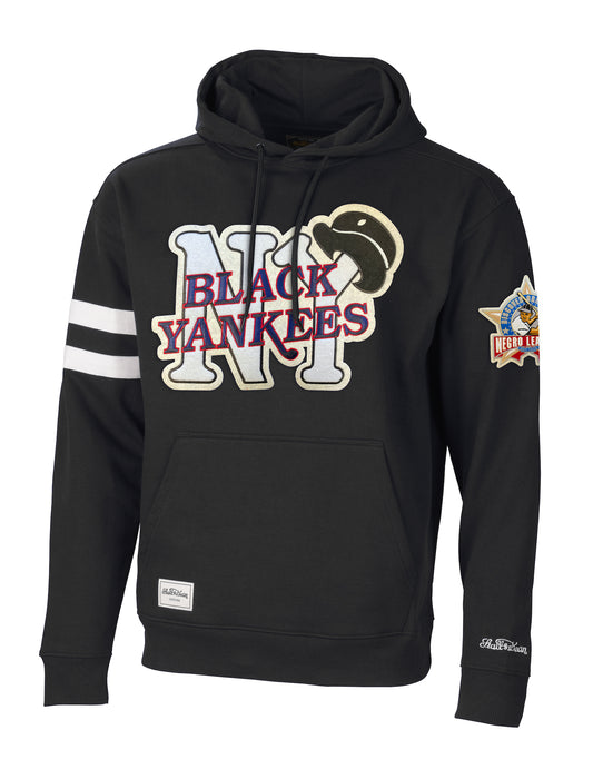 NLB Black Yankees Black Pullover Hoodie