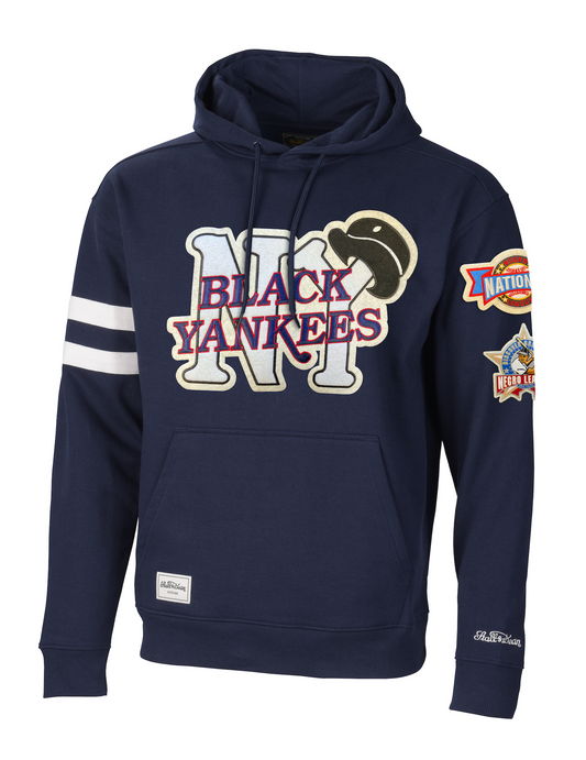 NLB Black Yankees Navy Pullover Hoodie